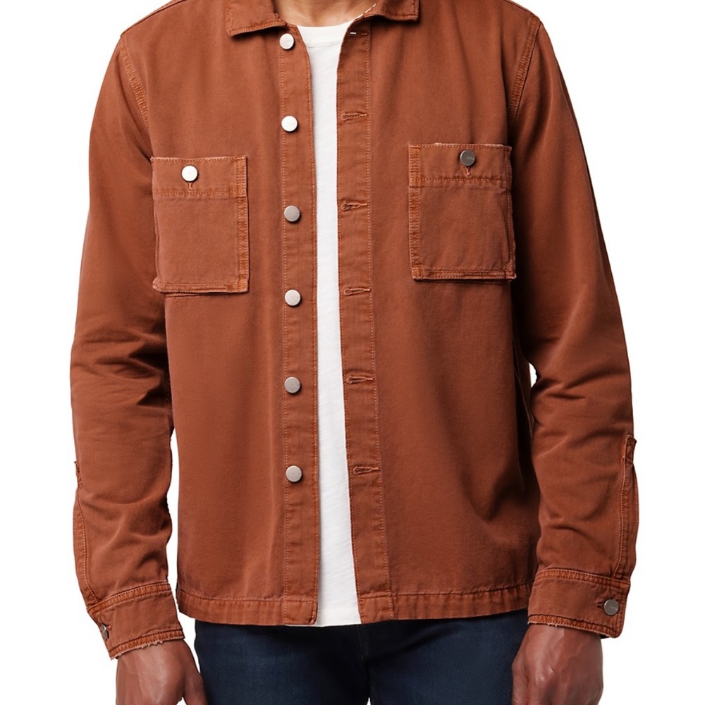 Joe’s Jeans Wade Cotton Twill Overshirt in Ginger (color)